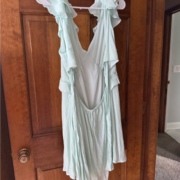 Miami Light Green Ruffle Dress - Picture 2 of 3